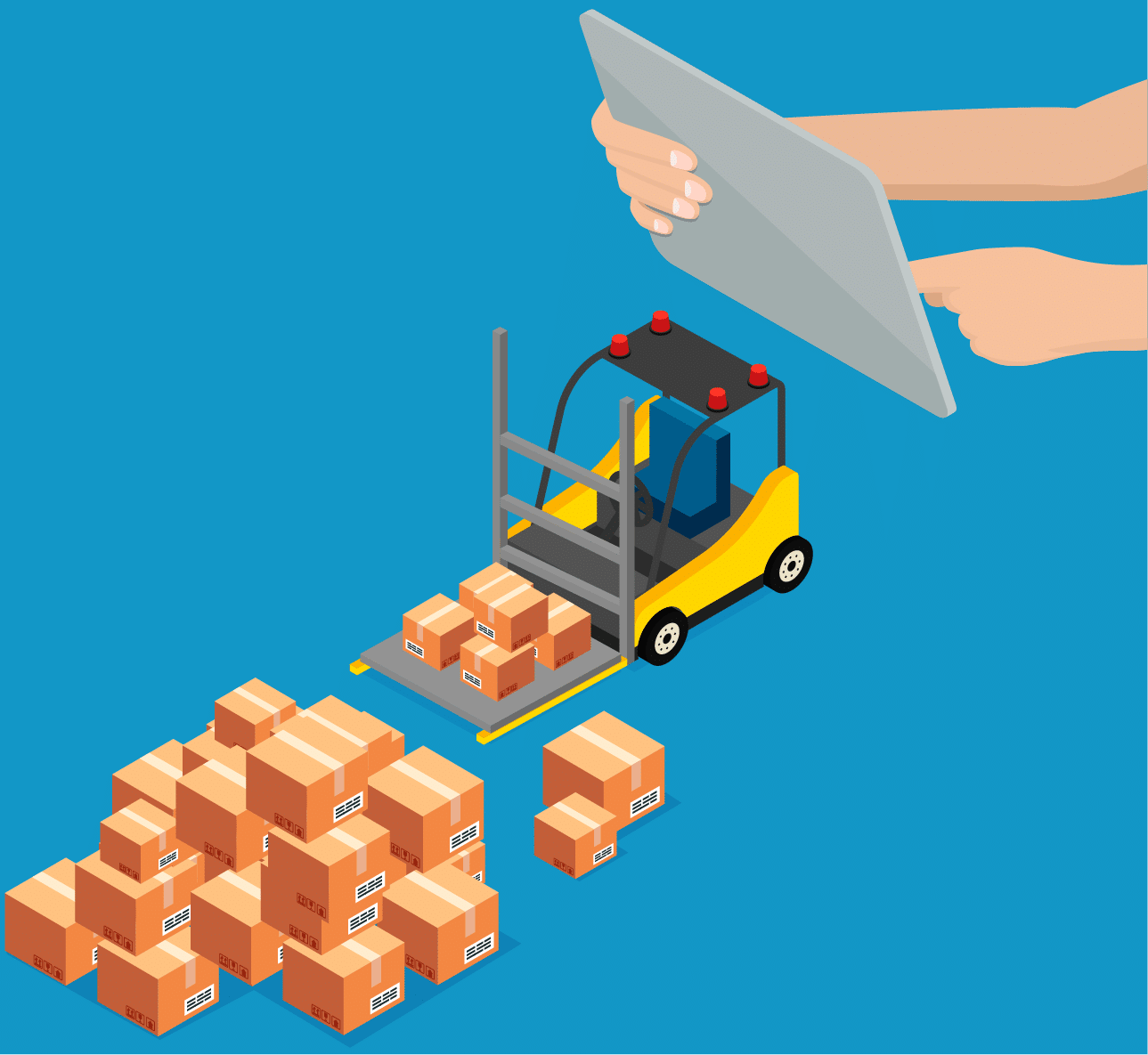 RTLS Automazione carrelli magazzino